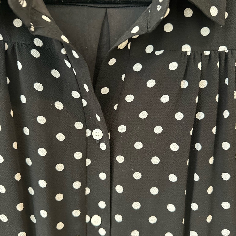 Eliza J Black and White Polka Dot Dress - Picture 4 of 7